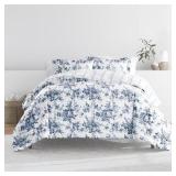 3pc Reversible Comforter Cal King Set 108x96in