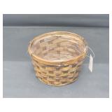 6ct Woven Basket w/Plastic Liner 4x7in