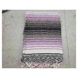 Mexican Falsa Hand Woven Blanket, 50x68in