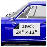 2pc Blank Car Magnetic Sheets CUHIOY 24x18in