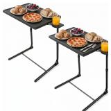 2pk LORYERGO TV Tray Folding Tables 20.4x15.5in
