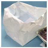 100ct Poly Take Out Bags w/Handles 22x14x15.25in