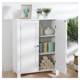 31x23x12in ZenStyle Floor Storage Cabinet White