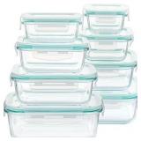 8pc Glass Food Storage Containers w/Lids