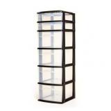 6-Drawer Homz Plastic Organizer 39.3x14.25x12.5in