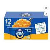 12pk Kraft Mac & Cheese Easy Microwave Dinner,