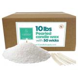 10lbs Snow Pearled Candle Kit Sand w/100 Wicks