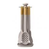 6pc Drew Barrymore Silicone Utensil Set 13in