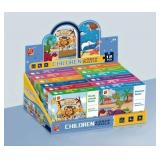 12pk Cute Cartoon Jigsaw Puzzles