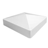 10pc Vinyl White Pyramid Post Cap 5x5in
