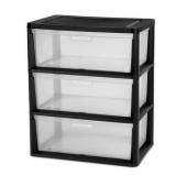 3-Drawer Sterilite Organizer 21.5x15x24in