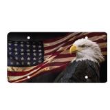 2pk Flag License Plate 6x12in