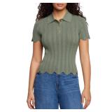 Express Women's Pointelle Polo