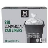 220ct Member's Mark Trash Bags 50gal