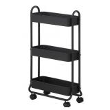 Slim 3-Tier Rolling Storage Cart