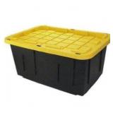 3ct Stackable Storage Tote w/Lid 27gal