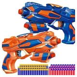2pk Blaster Toy Guns Orange & Blue Boxgear