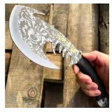 11.5in Outdoor Tomahawk Wolf Axe Hatchet knife