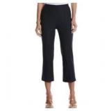 Size 18 Womens Rafaella Pintuck Crop Pant (Navy)