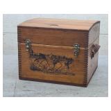 Ducks Unlimited Wooden Chest 17x17x14in