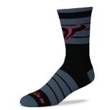 NFL Houston Texans Black Crew Socks - L