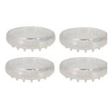 4pk SoftTouch Round Caster Cups Clear 4in