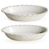 2pc Getstar Ceramic Pie Pan 9in