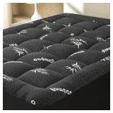 Full Size Bamboo Fitted Mattress Topper 54x75in