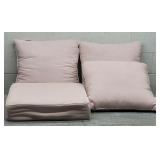 4pc Cast Petal Pillow Cushion Set Sunbrella