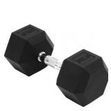 BalanceFrom Rubber Hex Dumbbell 35 lb
