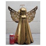 19in Gilded Metal Angel Figurine RT Collection