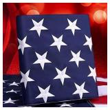 Embroidered 210D Nylon US Flag 5 3ft