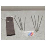 11pc Reusable Straw Set