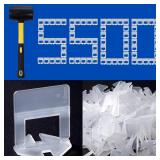 5500pc Tile Leveling Clips & Spacers Set w/Mallet