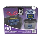 90ct Lg Trash Bags 33Gal
