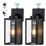 2pk Cattleya Matte Black Light 13in