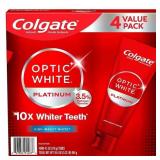 4pk Colgate Optic White Platinum Toothpaste