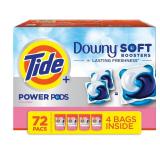 72ct Tide Power PODs Downy Soft Boosters