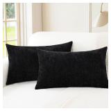 2pc Decorative Throw Pillow Covers 26x16in