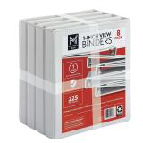 8pk Members Mark Round-Ring Binder 1in