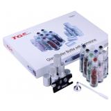 10pc TGS Gems Mini Clear Glass Roller Bottles 10ml