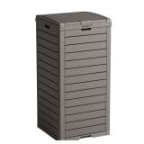 PatioZen Outdoor Trash Can with Lid 31gal