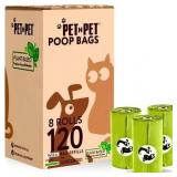 120ct Pet N Pet Poop Bags Plant-Based