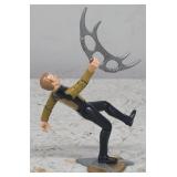 Start Trek Lieutenant Barclay W/Stand and Bat'Leth
