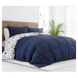 3pc Queen Home Collection Forget-Me-Not Set