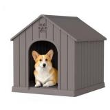 Weatherproof Durable Dog House 26.2x24x26in