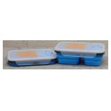 3pk Collapsible Lunch Tray