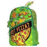 TMNT Got Pizza Backpack 3D Book Bag 15x11in