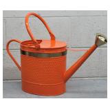 Orange Metal Watering Can