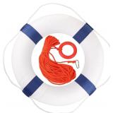 20in Foam Life Ring with Rope Float Calvana